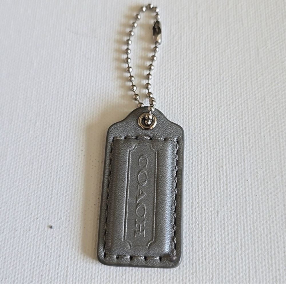 Coach Leather “Gray” Hangtag